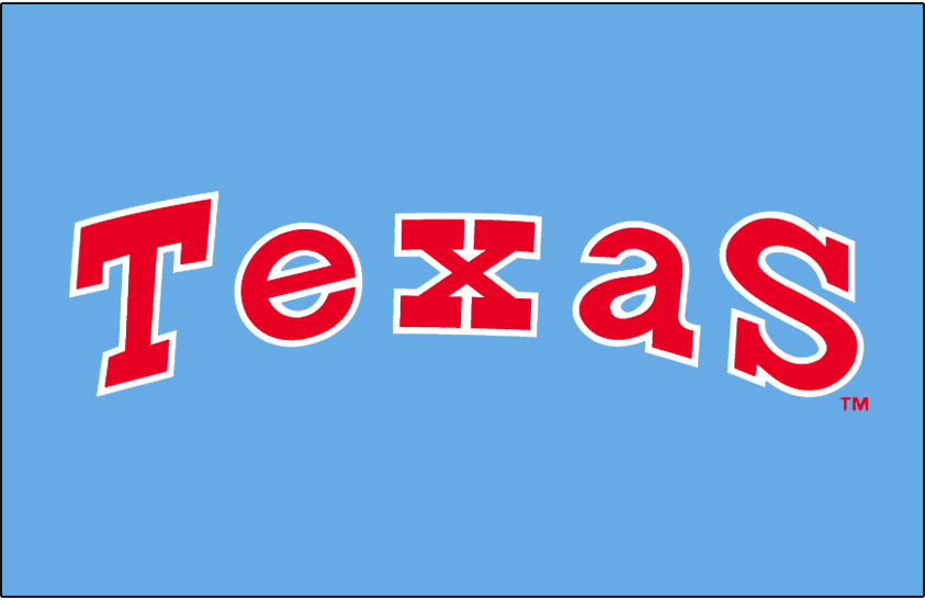 Texas Rangers 1976-1982 Jersey Logo fabric transfer